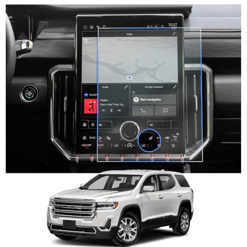 Image of CDEFG 2PCS for 2024 2025 2026 GMC Acadia 15 inch Screen Protector 2024 2025 2026 GMC Acadia(Elevation, AT4, Denali) Accessories 15-Inch Nano Screen Cover Anti Glare HD Clear