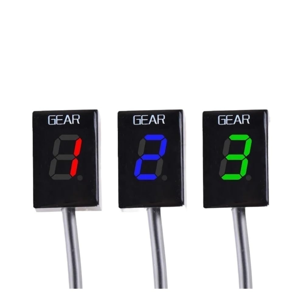 Indicatore di Cambio Marcia per Moto per CB250F con contachilometri/Trip Digitale 2015 CB300F 15-18 Elettronica per Moto Indicatore di Marcia a 1-6 Livelli Misuratore di Marcia Digitale (Blu)