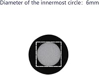 Vista 4 de Objetivos de posicionamiento de 0.236 pulgadas con contorno negro para escáner 3D, marcadores de escaneo 3D, puntoscalcomanías, marcadores de punto