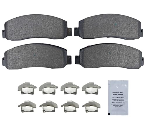 Image of HUSCH D1069 Front Ceramic Brake Pads Kit Fit For Ford F-250 Super Duty 2008-2012, For F-350 Super Duty 2008-2012