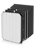 3000 Replacement Filter Compatible with Air Doctor AD3000, AD3500, and AD3500i Air Purifiers – 1 Premium Filter, 2 Carbon Filters, and 4 PreFilters – Compare to Part# ADF3001 ADF3002 ADF3003 ADF3010