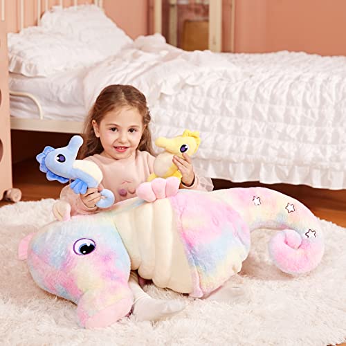 IKASA 30" Giant Seahorse Stuffed Animal, Super Soft, Zipper-Free Plush by IKASA - Used condition - Image 2