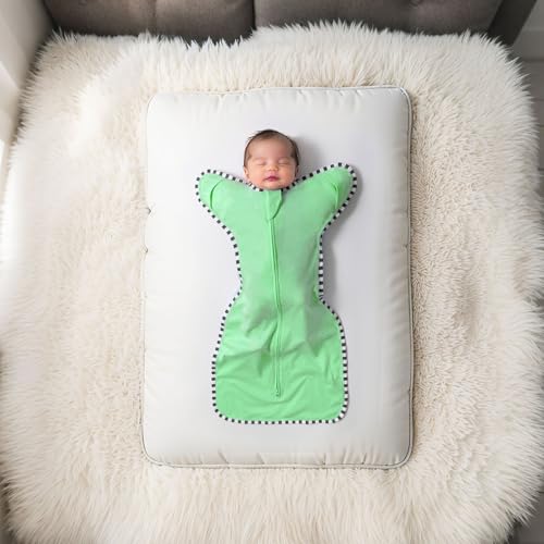 Image of Transition Swaddle, 2 Pack 100% Cotton Baby Sleep Sack | 2-Way Zipper Infant Arm Up Swaddle for Newborn Baby Boy Girl
