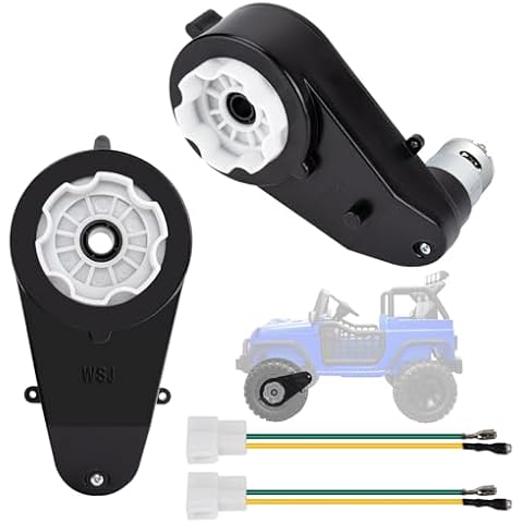 2Pcs 24V Kids Ride On Car Gearbox 24V 30000RPM Motor Electric Motor Gearbox Motorcycles High Speed RS555 Drive Engine Match Kids Ride On Toys Car Motors for Kids Ride On Car Gearbox Cover