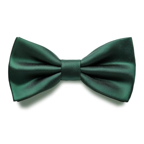 Image of Adam Young Men's Bow Ties Pre-Tied Style Formal Satin Classic Bowtie for Tuxedo Faux Silk