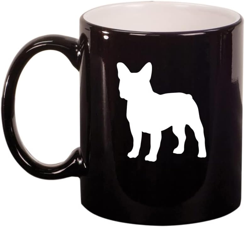 Taza de café de cerámica con diseño de bulldog francés, regalo para ella, él, mujeres, hombres, esposa, marido, mamá, papá, hijo, hija, amiga,