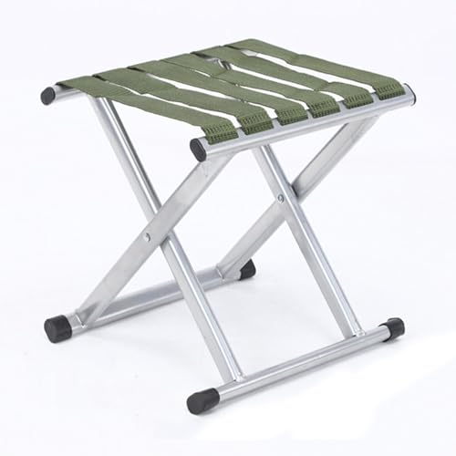Faltbarer Campinghocker, Leichter Stahl Angelstuhl, Tragbarer Wandersitz für Picknick-Reisen, 440lb Kapazität Kompakte Außenbekleidung mit atmungsaktivem Stoff