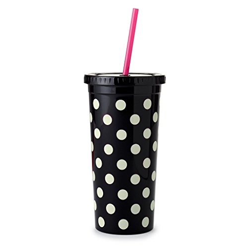 kate spade new york Insulated Tumbler, Black Dots