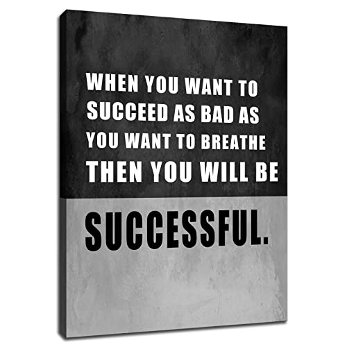 GoForArt Dream Big Motivational Canvas Wall Art, Inspirational Famous Quote Bedroom Living Room Decor, Positive Modern Landscape Mountain Office Dorm Room Poster Print (Motivational-06, 18.00" x