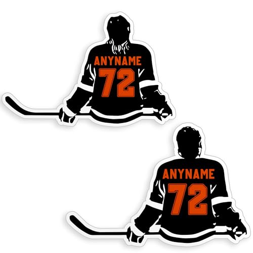 Custom Name Hockey Sticker Waterproof Vinyl Decal