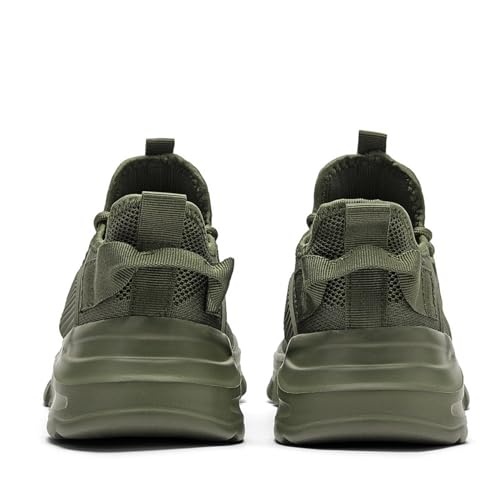 Image of Men's Slip on Walking Shoes Tennis Running Sneakers Lightweight Breathable Casual Soft Sole Comfort Work Gym Trainers