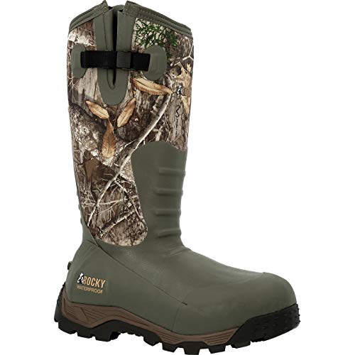 ROCKY Sport Pro Rubber Outdoor Boot, Realtree Edge, Size 10(M)