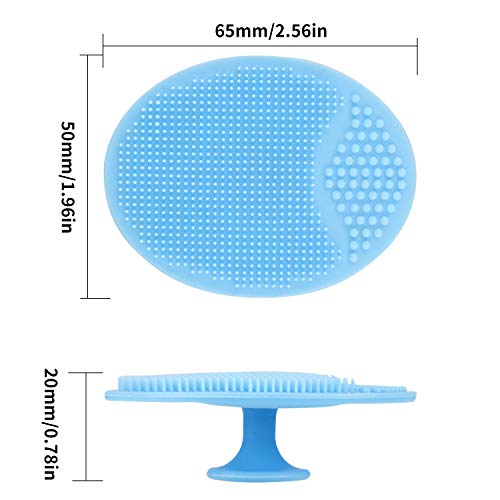 Face Scrubber,Soft Silicone Facial Cleansing Brush Pad Exfoliator Scrub Scrubby For Massage Pore Blackhead Removing Exfoliating-Unique Cool Fun Christmas Gift Present For Girl Sister Best Friend Women #TOP1