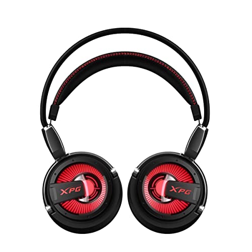 Headset Gamer ADATA XPG PRECOG 7.1 USB Type-C, FPS Mode, ENC, Preto/Led Vermelho