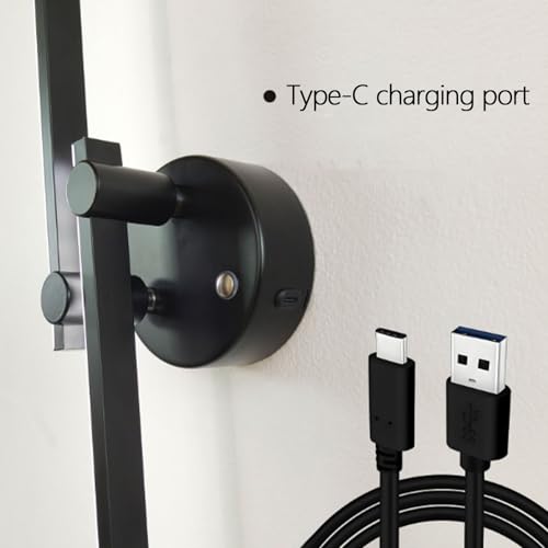 Aplique de pared sin cables para evitar obras en el dormitorio 3