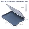 Pee Pad Holder, Indoor Potty Tray for Puppy and Small Size Dog with Pee Wall, Non-Skid Feet, 20 * 15.4 * 1.4 inch (Large)