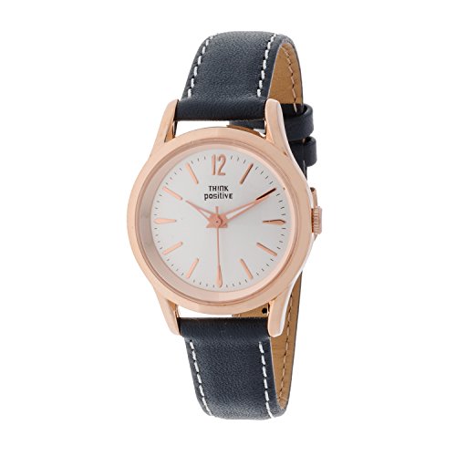 THINK POSITIVE, Reloj para Hombre, Modelo SE W130 R Big Milano Rosè, Correa simil Piel, Unisex (Gris)