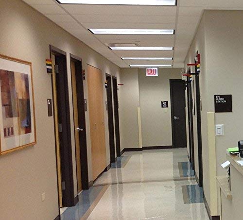 Omnimed Neon Exam Room Status Flag System - 4 Flags, Powder Coated Aluminum, Non-Electrical