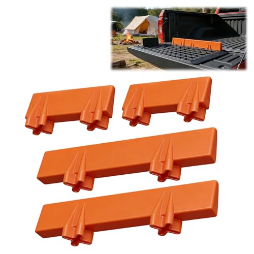 Edge Guide Rail Compatible with TMAT Truck Bed Cargo System 12 & 6 Blocker Guide Rail Set 4Piece Kit to Keep Stuff from Sliding in Truck Bed Outdoor & Everyday Haulers