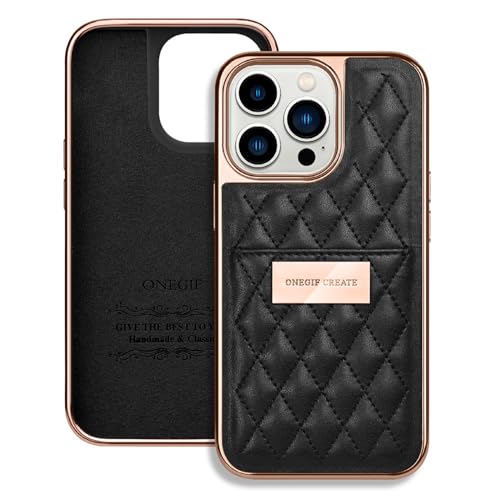 Étui portefeuille iPhone 15 Pro Max noir cuir luxe pour femme chic