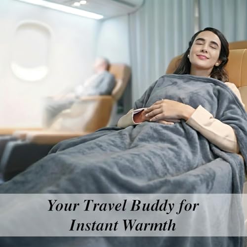 Image of Cloth Fusion Nimbus 280 GSM Fleece Blanket, Grey, Double 86x88 inches | Double-Brushed Both Sides, Anti-Pilling Weave, Colour-Lock Dye, Reinforced Stitching, Machine Washable