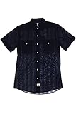 IZOD Men's Short Sleeve Coastal Prep Seaside Solid Button Up