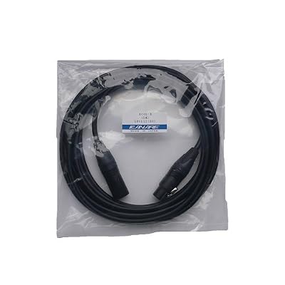 Canare EC05-B/Black XLR Cable, Microphone Cable, Neutolic Connector, Black, 16.4 ft (5 m)