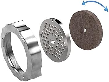 The Sausage Maker Meat Grinder Knife and Plate Sharpening System (Coarse Grind, #10/12 Meat Grinder Knife and Plate Sharpening Sys)