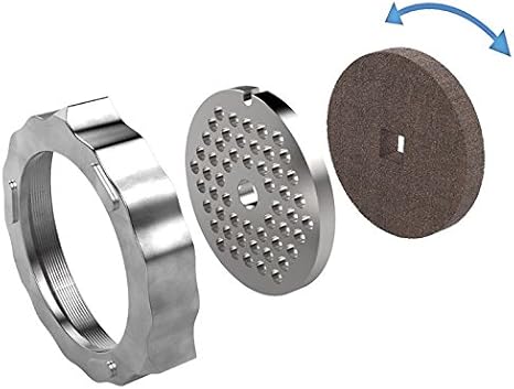The Sausage Maker Meat Grinder Knife and Plate Sharpening System (Coarse Grind, #10/12 Meat Grinder Knife and Plate Sharpening Sys)