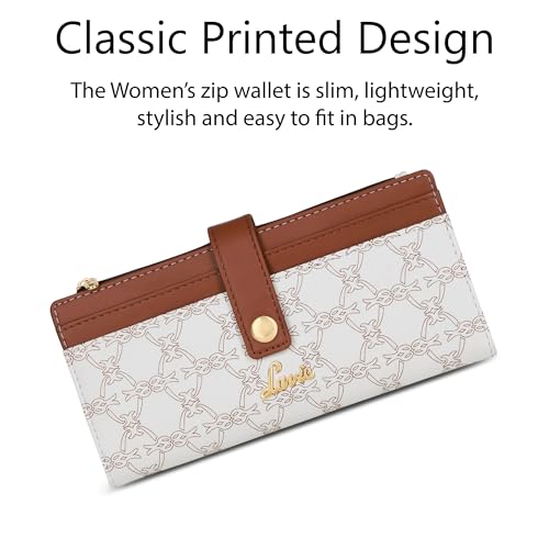 Image of Lavie Women's Monogram Safiya Bi-Fold Zip Wallet | Gift for Women