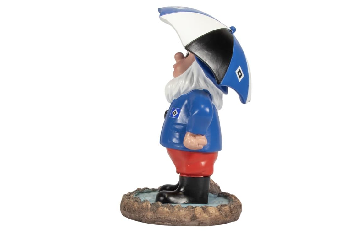 Hamburger SV HSV Gartenzwerg Zwerg ** Schietwetter **, ca. 10 x 10 x 16 cm, 100% Polyresin