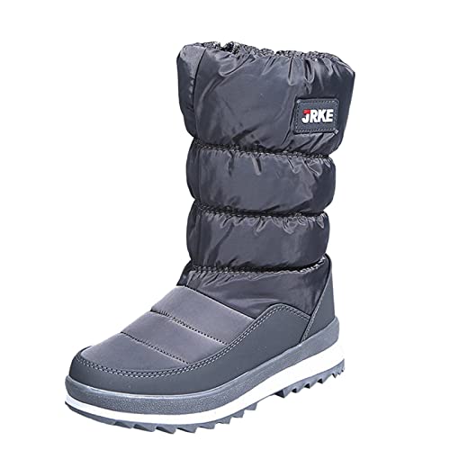 Bottes de neige pour femme à fermeture éclair et doublure polaire