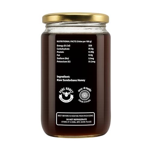 Image of NIYAMAYA Gi Tagged Sundarban Mangorve Honey Wildforest- 1Kg 100% Pure, Raw & Unprocessed | No Sugar Adulteration - LAB TESTED Honey from Mangrove Forest of Sundarbans- Untocuhed, Unheated
