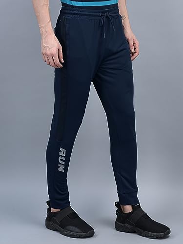Image of Force NXT Black Jogger for Men Pack of 1 | Men's Dry Fit Active Wear Pants | Stretchable Lowers with Zipper Pockets | Anti Odour Jogger Pant for Gym, Yoga and Sports
