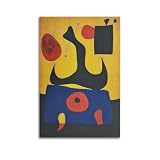 KANGZENG Poster Joan Miro Peintre Œuvres de peintre (femme assise)   Art mural   Décoration d'intérieur   40 x 60 cm