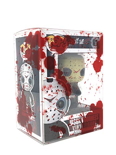 Poptekta POP-PROTECTOR-BLOOD-5PK 4Hrse - Blood Splatter Design Pop Protectors Soft Shells Acid Free Plastic Protector Case Fits 4-Inch Figures Strong thumb #1
