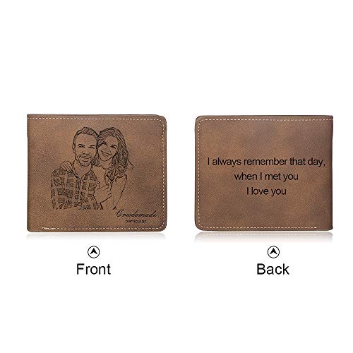 ALBERTBAND Personalized Photo Wallets-Custom Picture Wallet Leather for Men Boyfriend Dads Valentine's Day Gift (Type 5)3