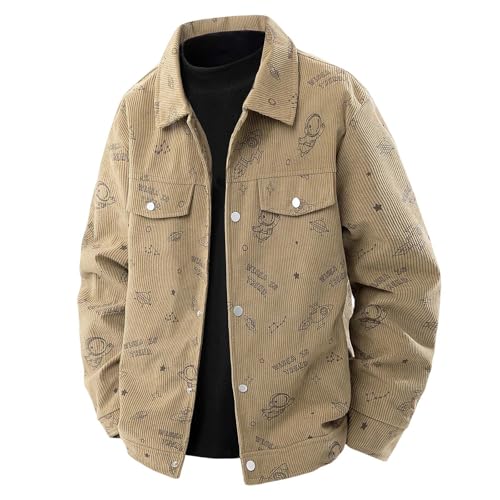 Blouson automne coupe vent multi poches veste homme velours souple