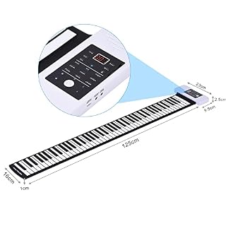 Sasuori Piano électronique Hand Up Piano Silicon 88 Clés main Piano USB électronique clavier intégré Li-ion rechargeable… - Les Beatles, Paul McCartney, John Lennon, RIngo Starr, George Harrison Sasuori Piano électronique Hand Up Piano Silicon 88 Clés main Piano USB électronique clavier intégré Li-ion rechargeable… – Image 2