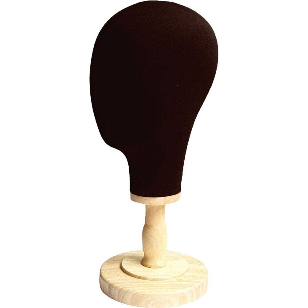 Cabeza de peluca de lona ideal para secar tus gorras y mantener su forma original