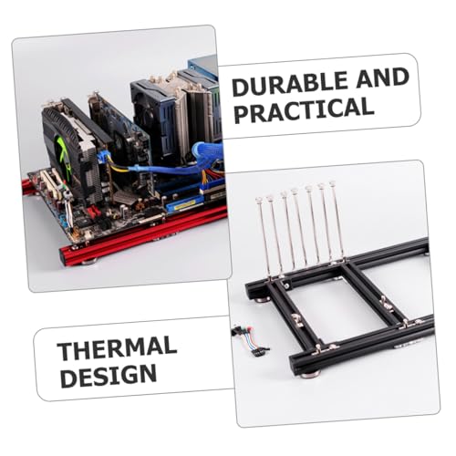 Gabinete Abierto TEHAUX para Computadora con Compatibilidad ATX, Diseño para Refrigeración Estable, Color Negro miniatura 6