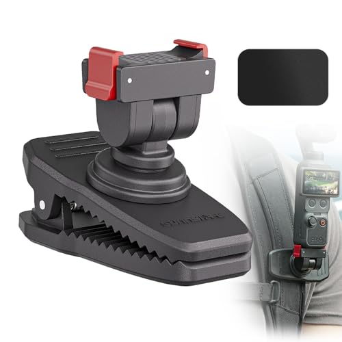 TOMGDRACO Osmo Pocket 4/3 �}�O�l�b�g���N�C�b�N�����[�X�o�b�N�p�b�N�N���b�v�F360°��]�{180°�X�΁A���̓}�O�l�b�g8�� ���j���N���b�v 25mm�̃N�����v�͈͂� �o�b�N�p�b�N �e�[�u���̒[ �h�A�g �肷�� �؂̎}�ȂǂɎ��t��