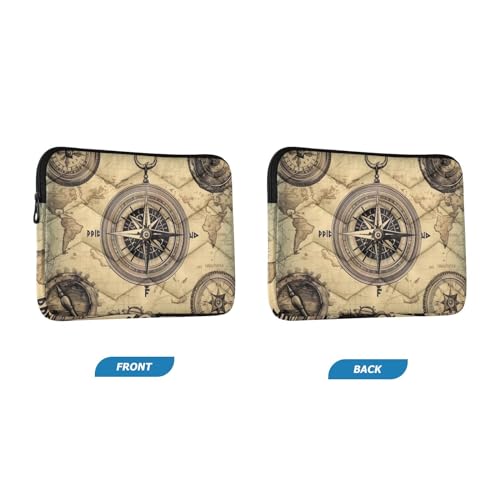 Funda para portátil 13-14 pulg resistente al agua con mapa miniatura 2
