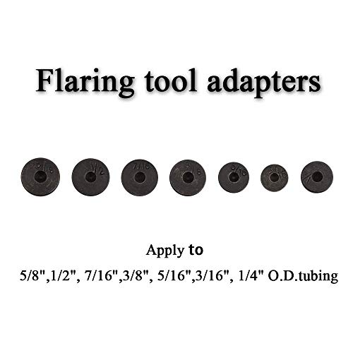 Double Flare Tool Adapters 7 Pcs 3/16