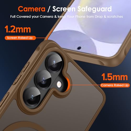 Coque Samsung S26 Plus translucide mat compatible MagSafe avec vitres écran