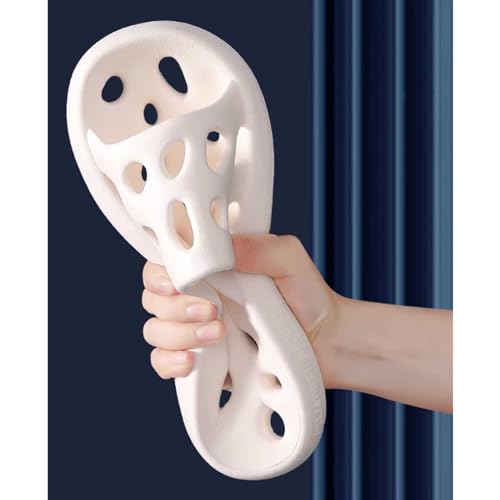 Bathroom Shoes Bathroom Slippers Thick Bottom Quick-Drying Slippers Non-Slip Indoor Shower Slippers Sandals Slippers for Women Shower Slipper(White,37/38)3