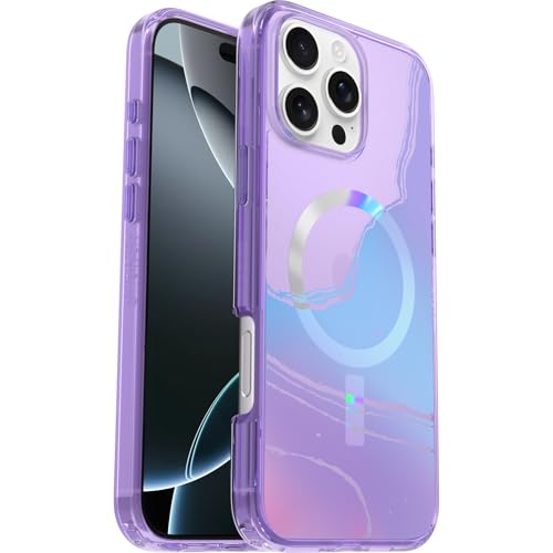 Image of OtterBox iPhone 16 Pro Max Symmetry Series Clear Case - Galactic Dreaming Purple - Ultra-Thin, Sleek iPhone Case, Glossy & Shiny iPhone Case
