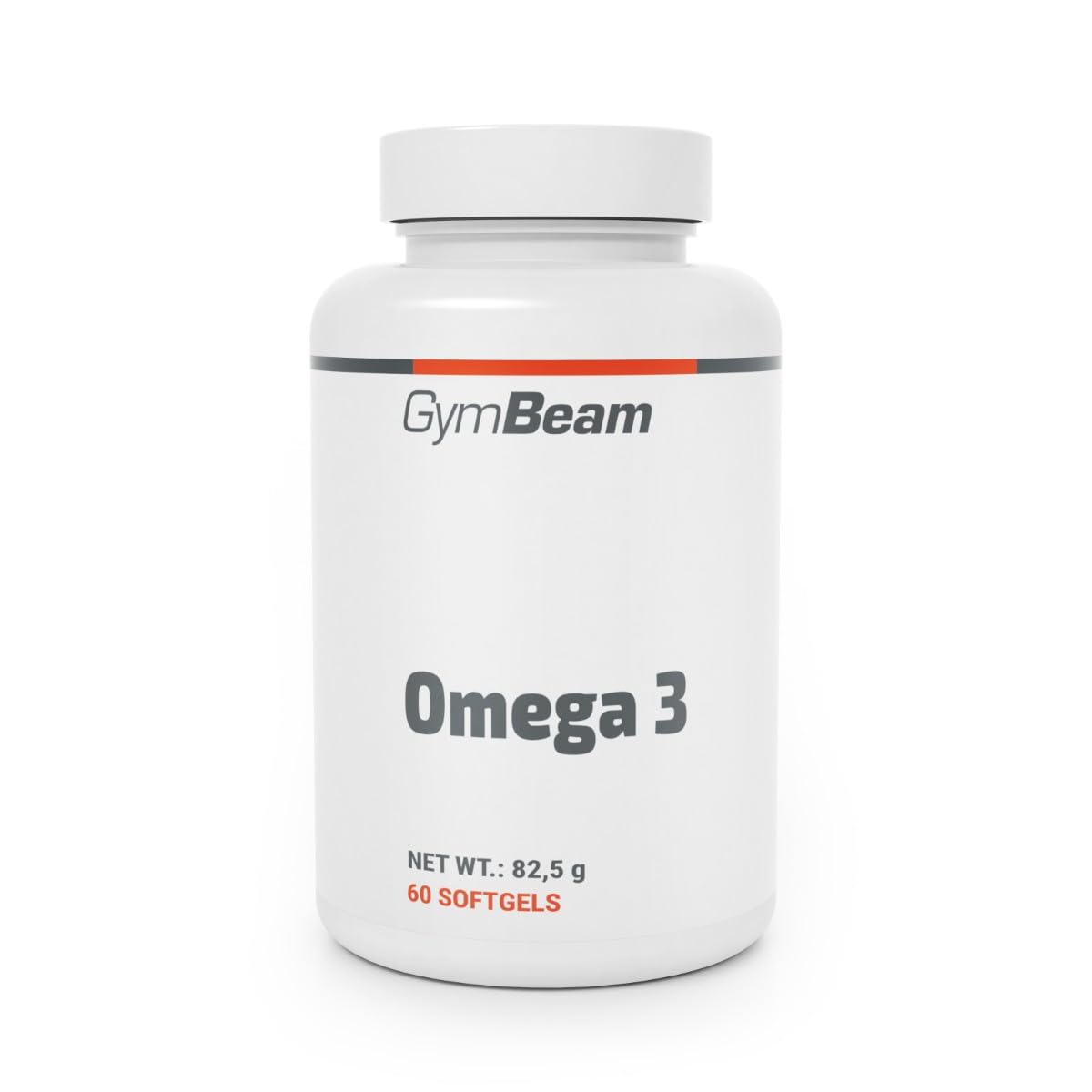 GymBeam Omega 3 Kapseln - 2000 mg pro Tagesdosis, Hochdosiert mit 18% EPA und 12% DHA, Omega-3-Fischöl-Tabletten angereichert mit Vitamin E, unterstützen Immunsystem (60 caps)