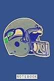 80's Seahawks Helmet [vintage Distressed] Notebook: Diary, Matte Finish Cover, Journal, 6x9 120...