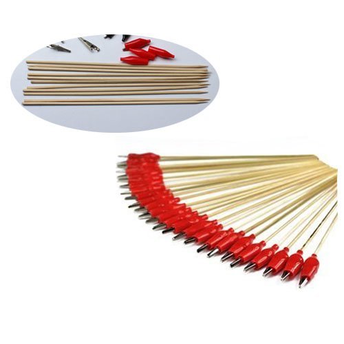 Elife 50 pcs Alligator Clip Stick for Airbrush Hobby Model Parts